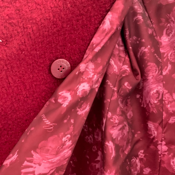 Wool Red Coat with gold buttons - Guess brand - Picture 4 of 7